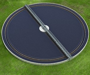 water treatment plant tank 3D model