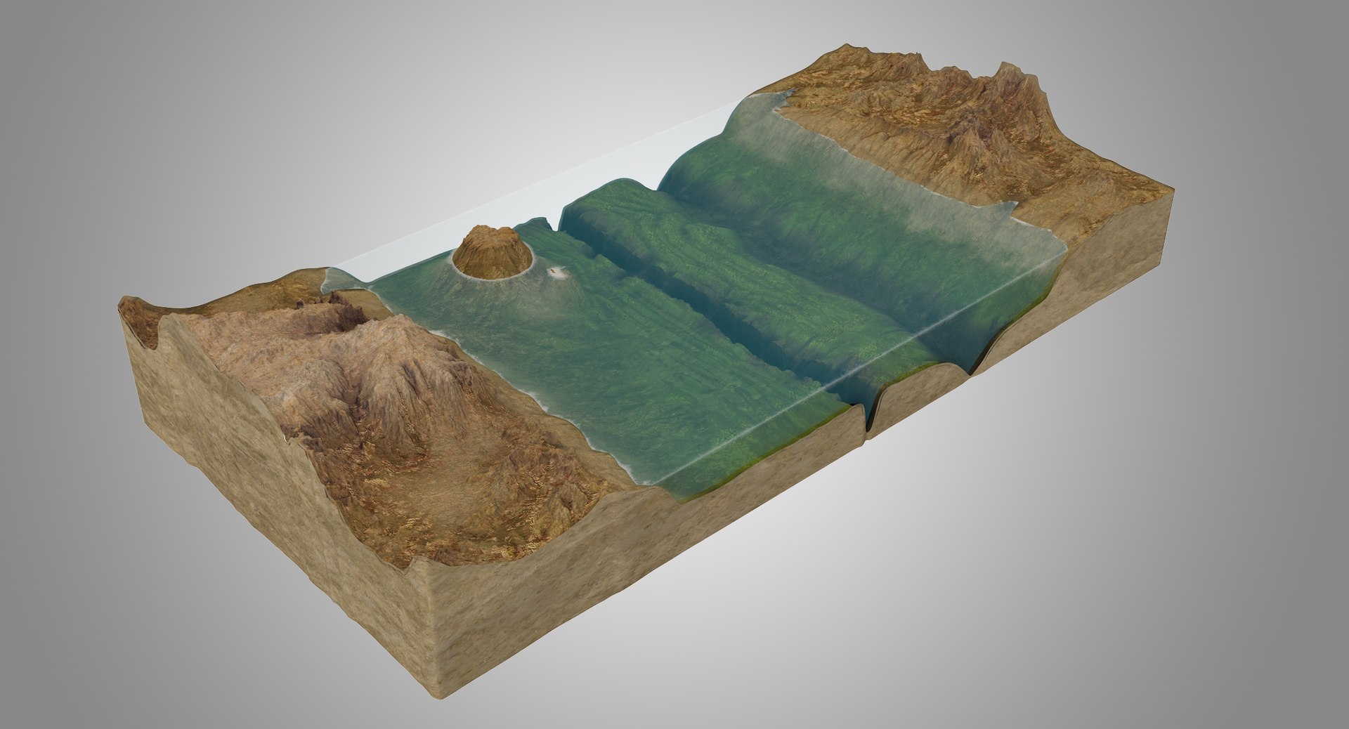 3D Model Ocean Floor - TurboSquid 1269347