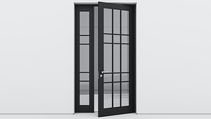 3D Aluminium door 177 model
