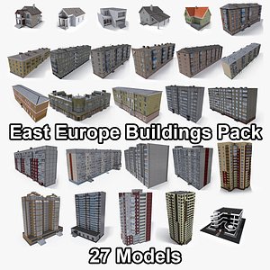 pack east europe buildings 3D model