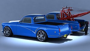 3D Volvo amazon custom tow pickup model
