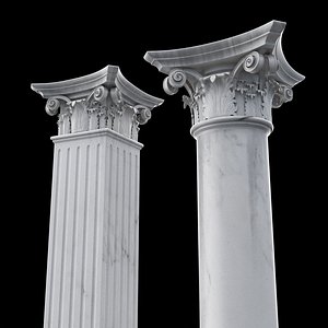 3D model roman column