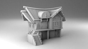 vikings house 3D model