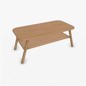 Simple Wooden Coffee Table Low-poly PBR