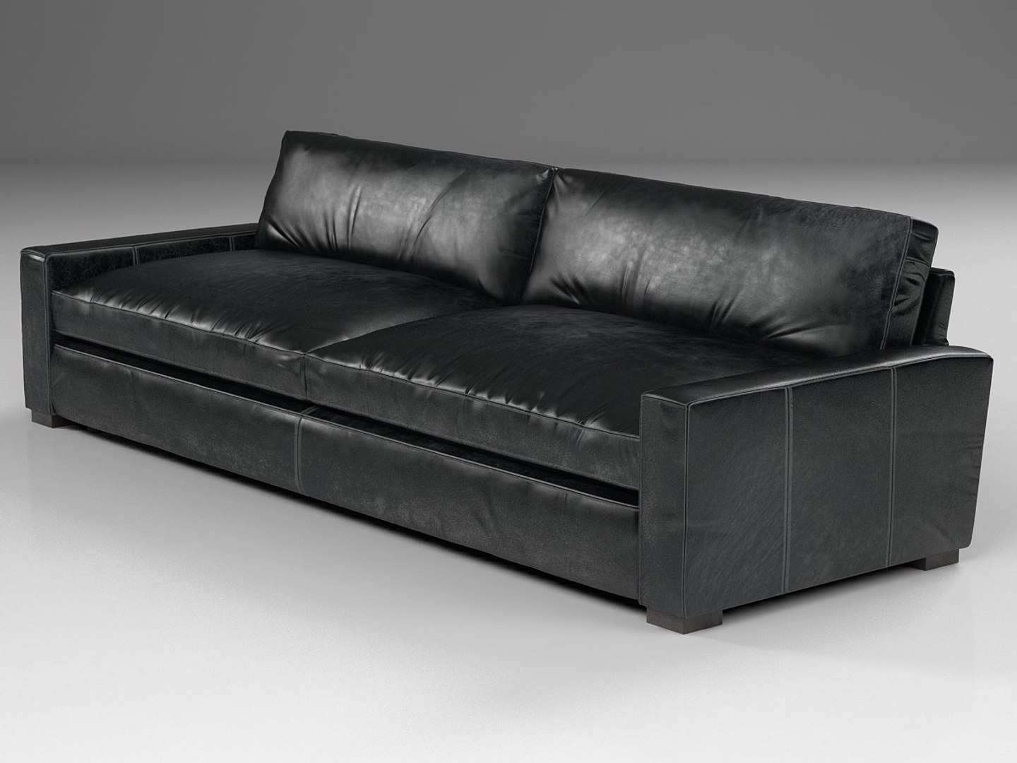 3D 10 Maxwell Leather Sofa Model TurboSquid 1175417