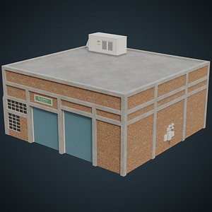 industrial building 1a 3D model