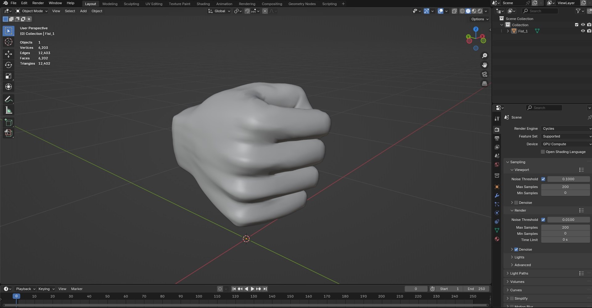 Fist 1 3D Model Model - TurboSquid 2410492