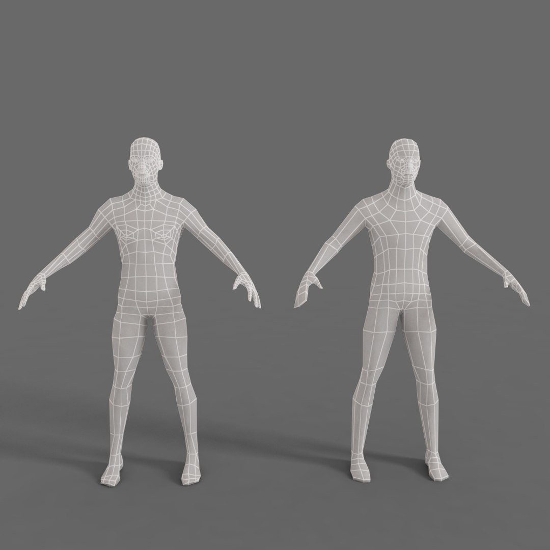 Character Base Mesh Model - TurboSquid 1602330