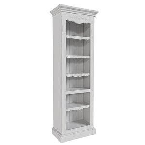 Open narrow bookcase Marseille model