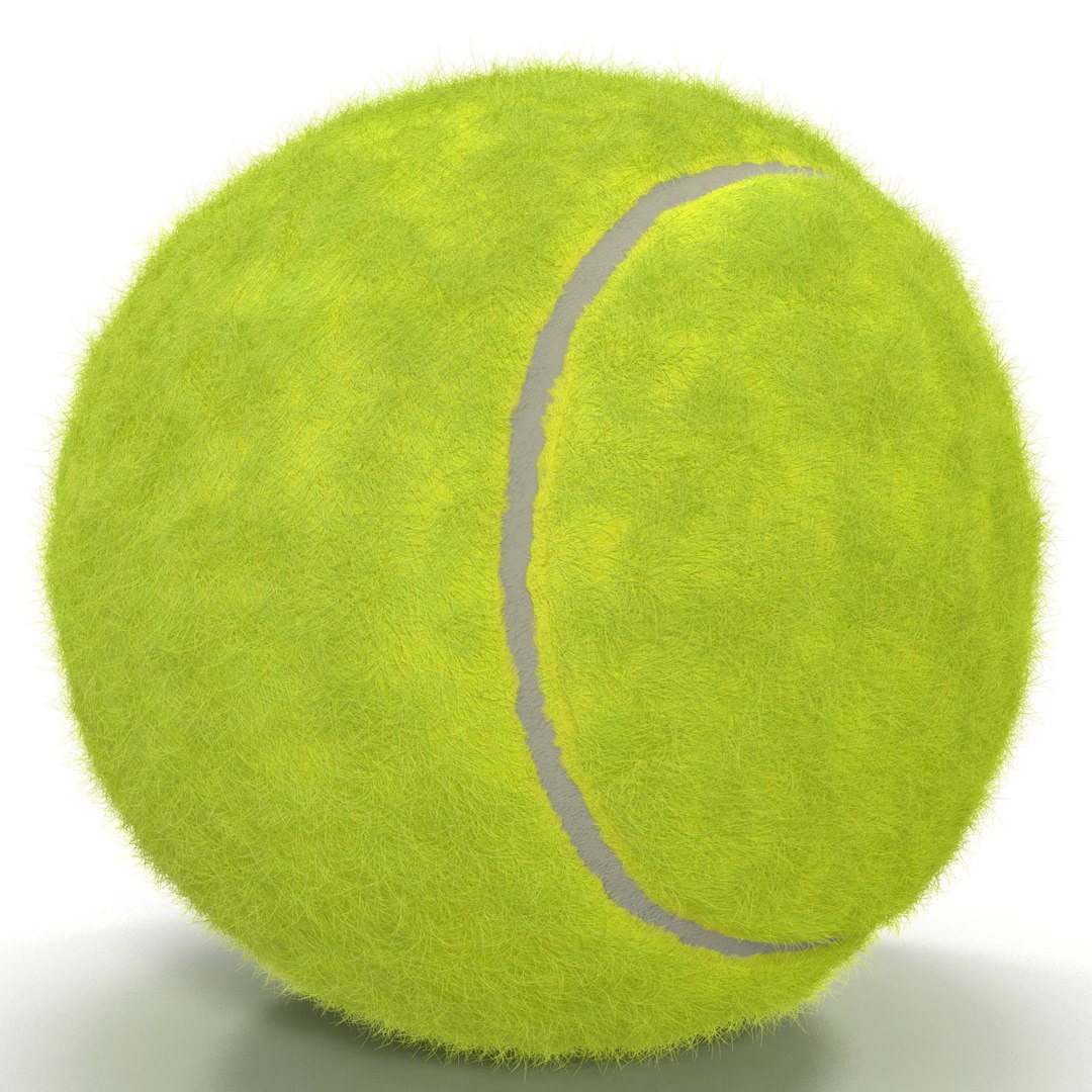 Tennis Ball with Fur 3D Model 3D model preview