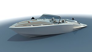 3D model boat speedboat tender