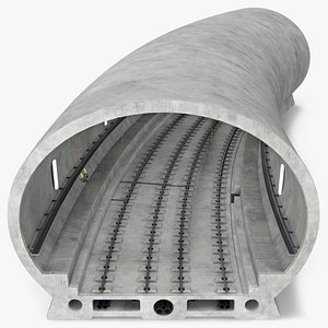 Railway Tunnel Section Wide Bend