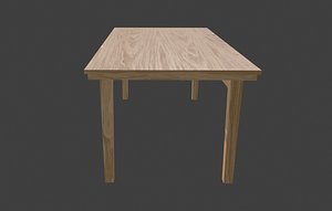 Modern Wooden Table 3D model