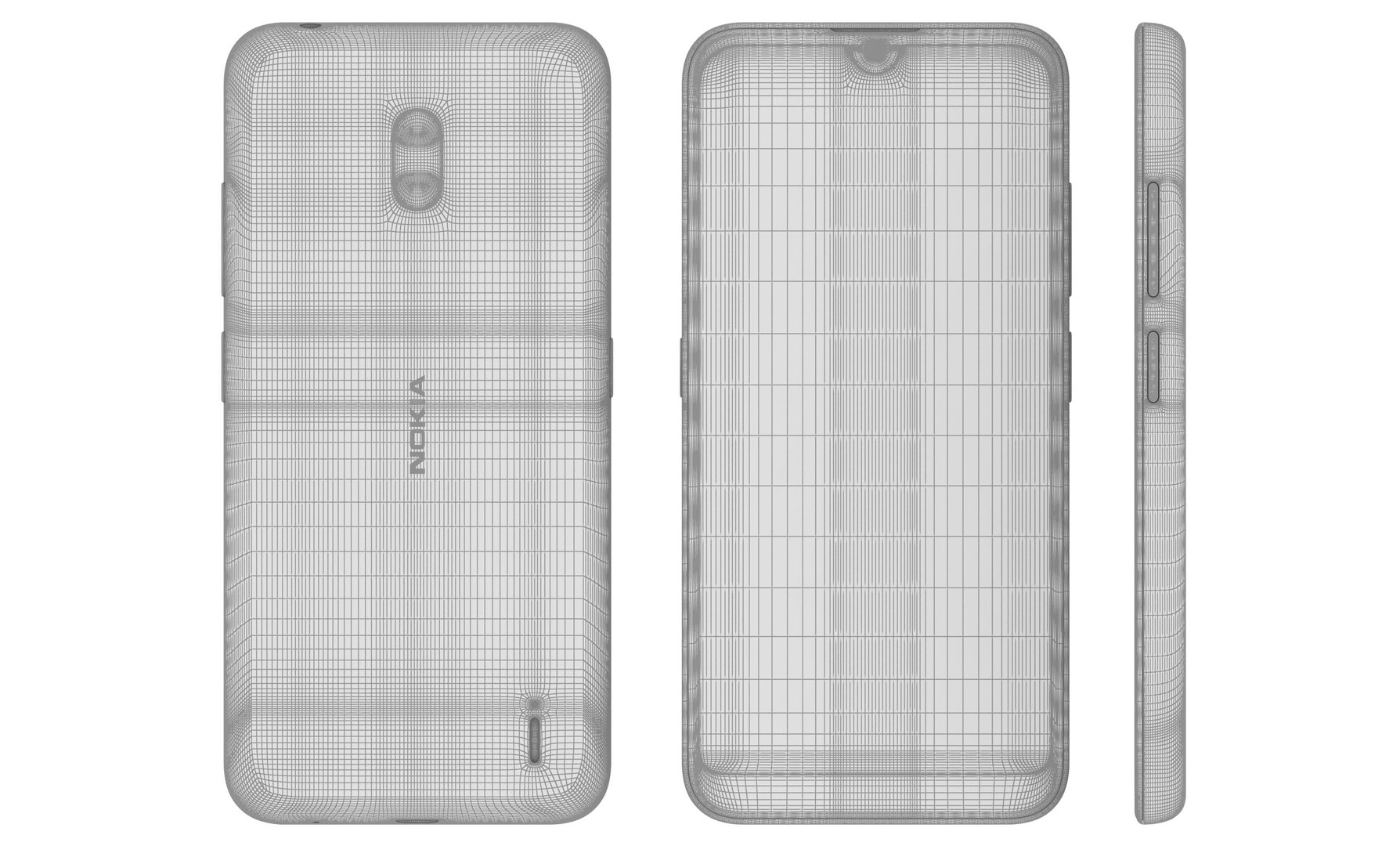 Nokia 2 blue 3D model - TurboSquid 1421853