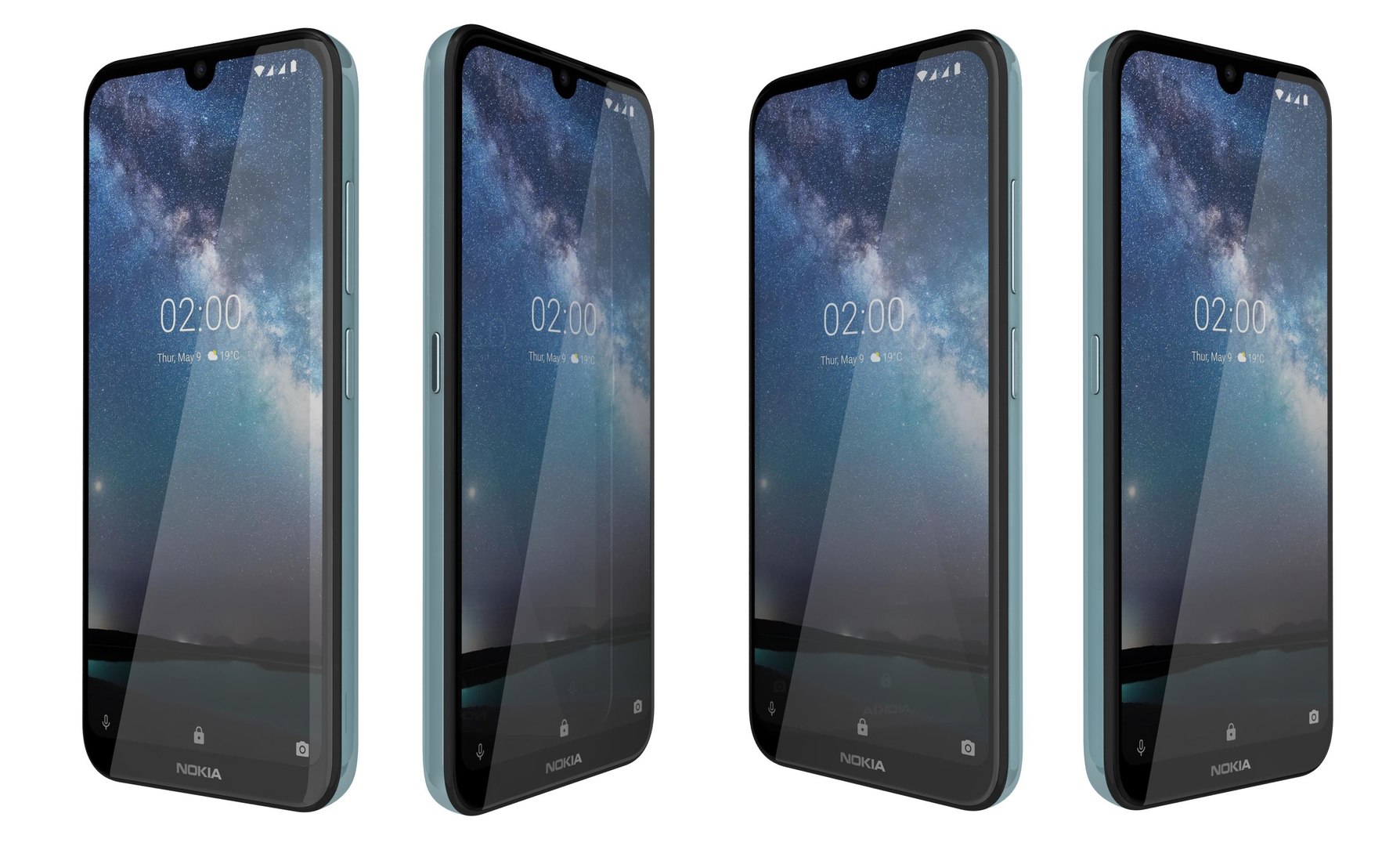 Nokia 2 blue 3D model - TurboSquid 1421853