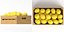 3D Lemons in a wooden crate model
