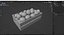 3D Lemons in a wooden crate model