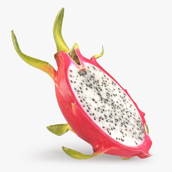 Half Dragon Fruit 02 3D model