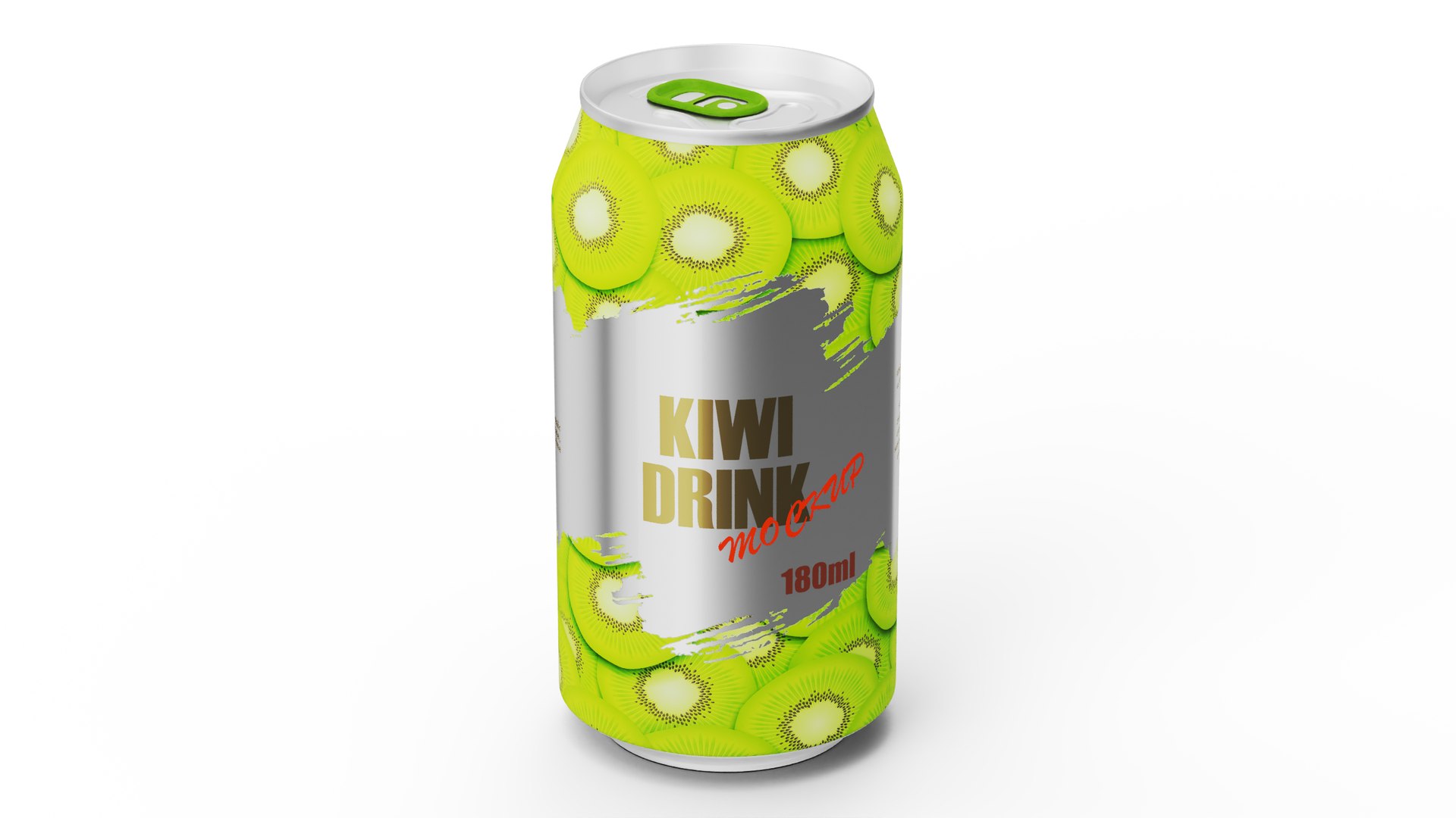 Kiwi Drink Can Mockup 180ml 3D Model - TurboSquid 2058070