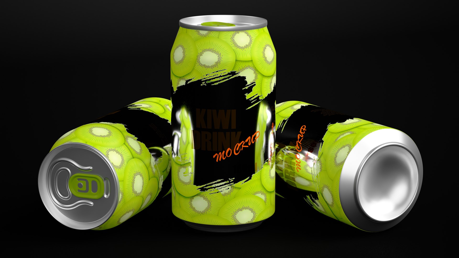 Kiwi Drink Can Mockup 180ml 3D Model - TurboSquid 2058070