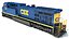 3D locomotive csx norfolk