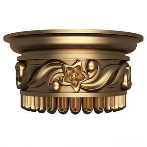 Carved Capital 1402 3D model
