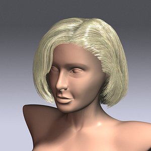 3d hair virtual model