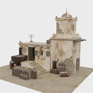 Post Apocalyptic building01 3D model