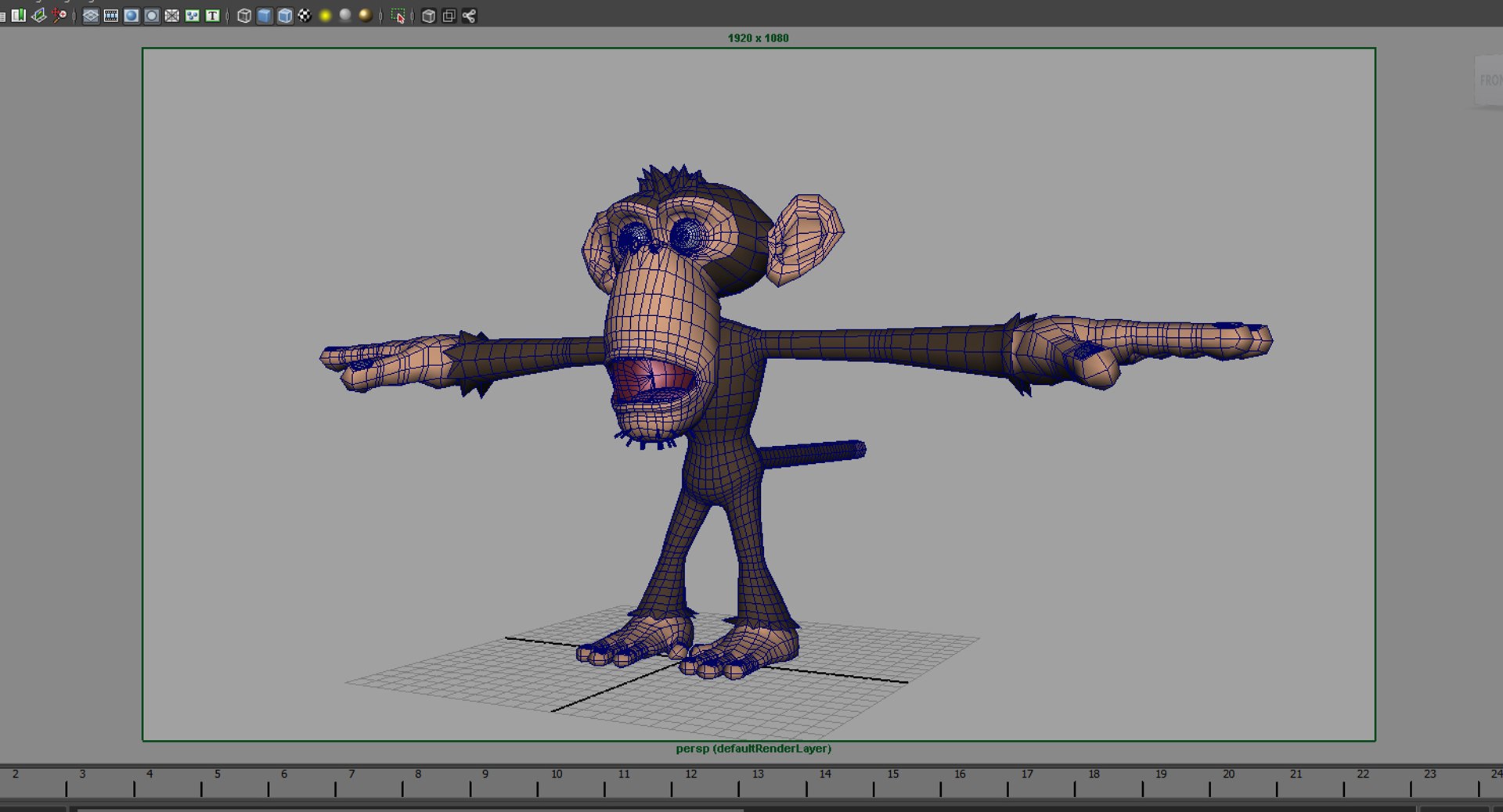 Monkey Cartoon Rigged Shape 3D Model - TurboSquid 1495445