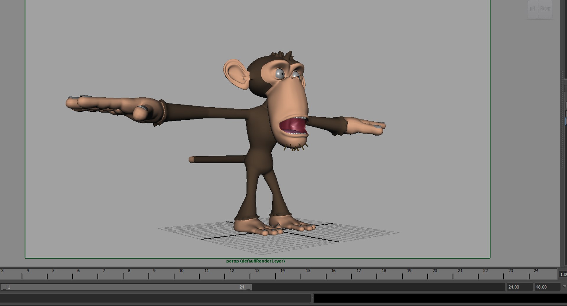 Monkey Cartoon Rigged Shape 3D Model - TurboSquid 1495445