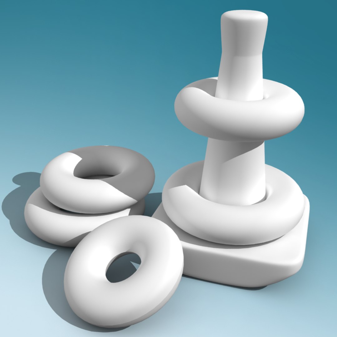 3d Stacking Rings Toy