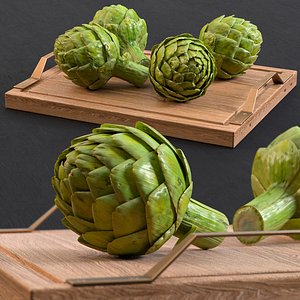artichoke scolymus food 3D model