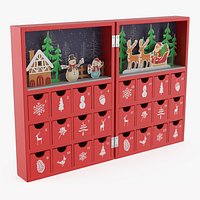 Christmas Advent Calendar Red