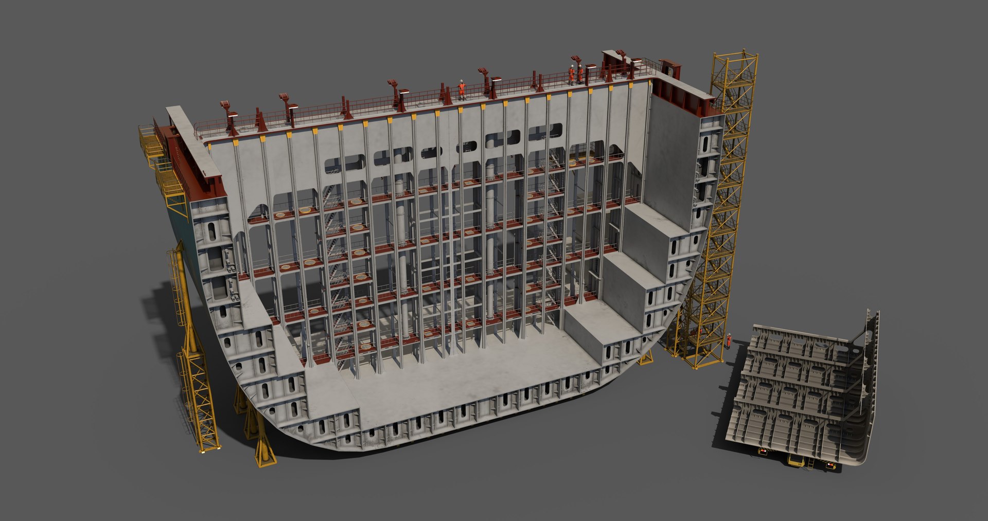 Containershipsection 3D Model - TurboSquid 2184722