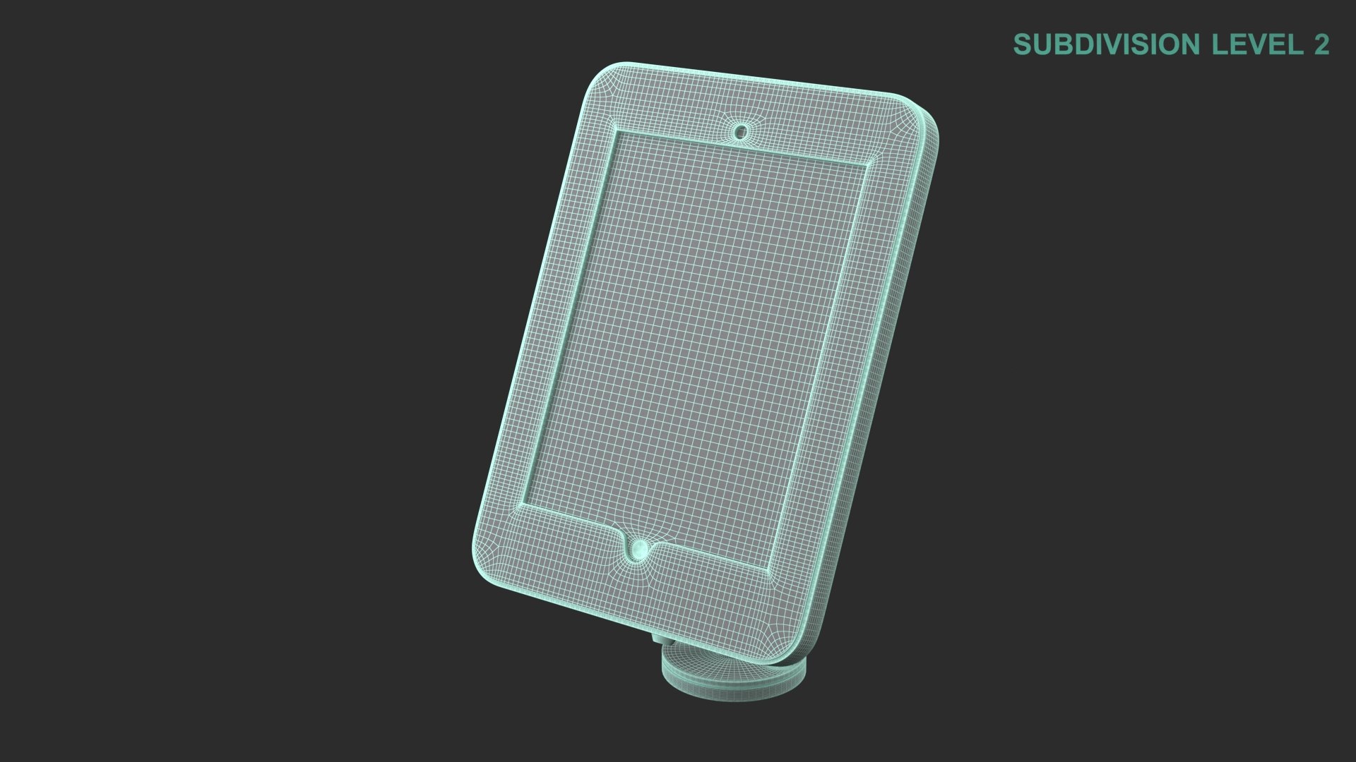 Tablet Stand 3D Model TurboSquid 1804721   Wireframe0001 