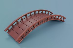 Cartoon Bridge 1 3D model
