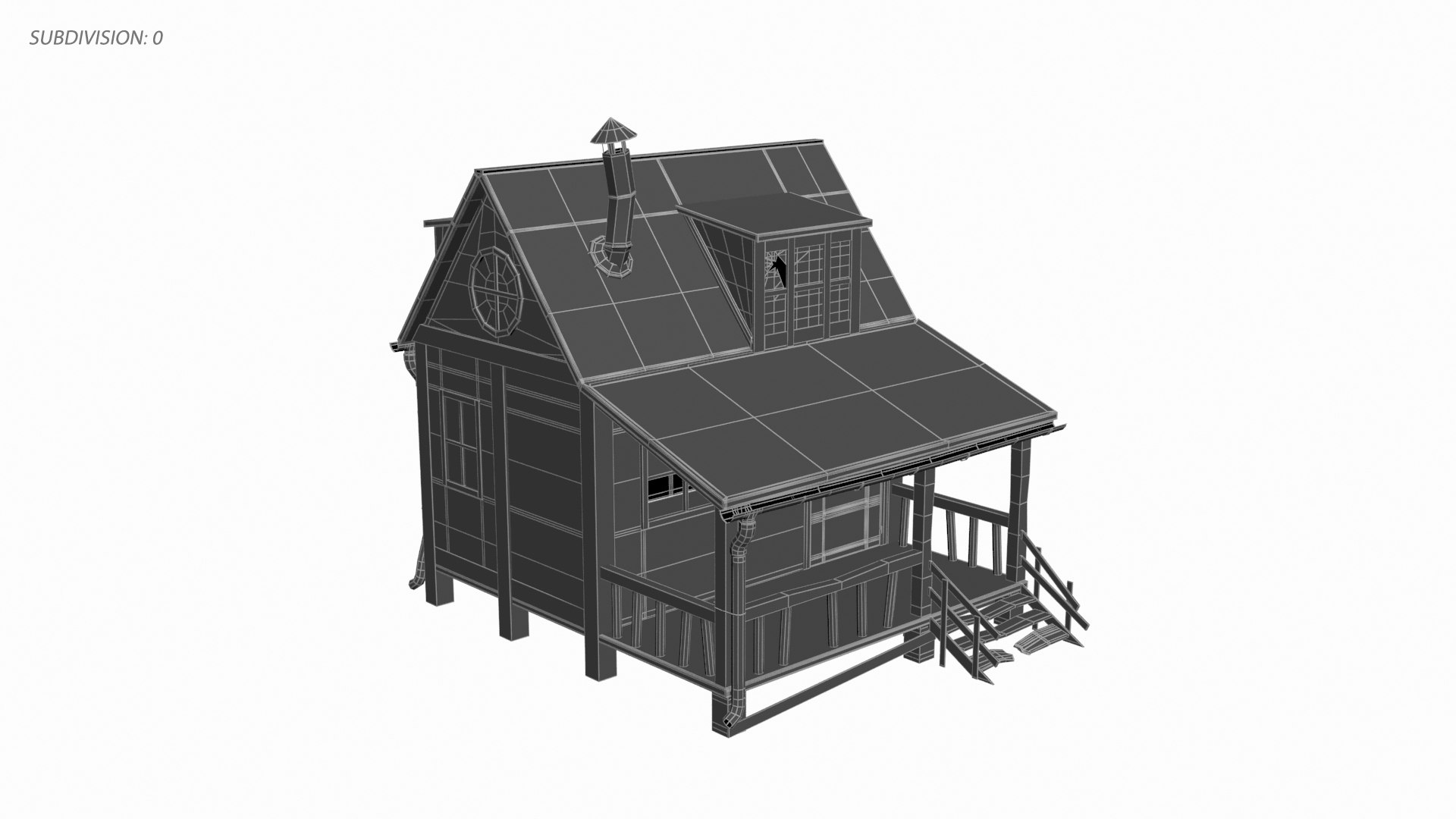 Small Wooden House Model - TurboSquid 1899647