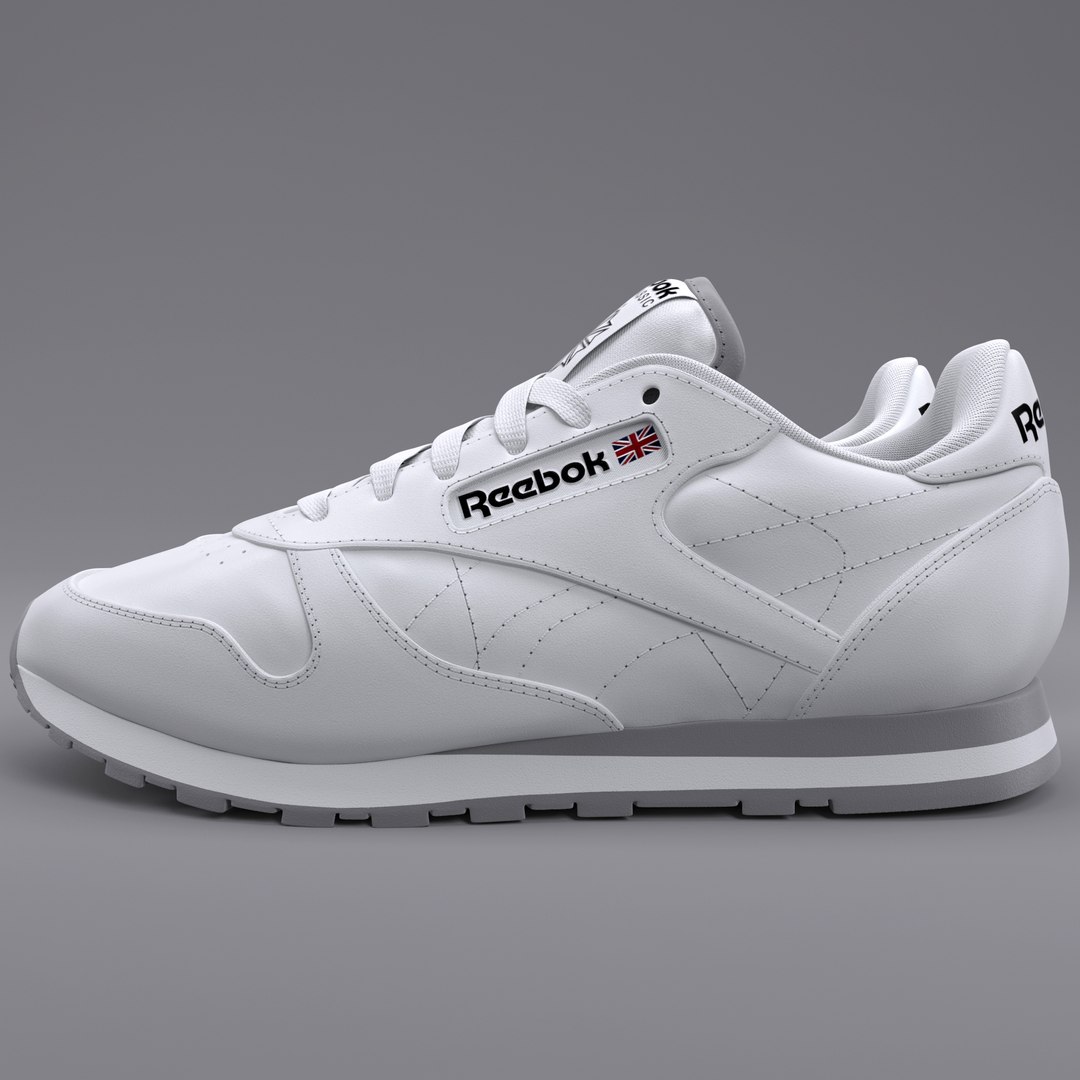 3D Model Reebok Classic Leather White - TurboSquid 1343636