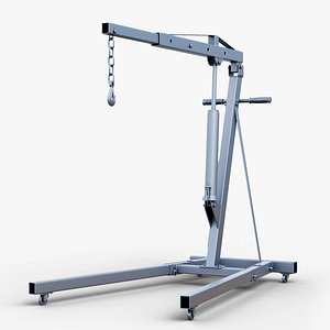 3D Car Crane Workshop Highpoly model