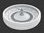 3D european american roulette wheel