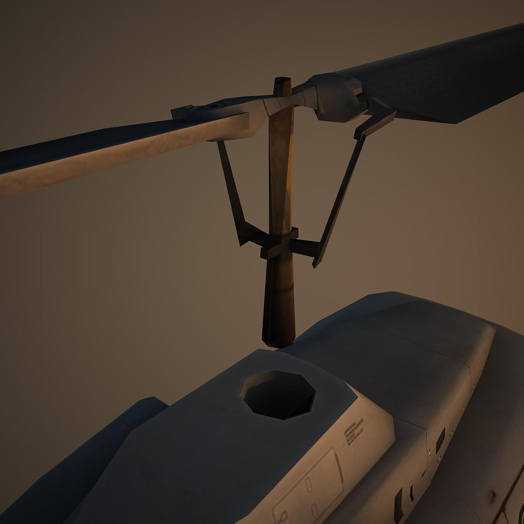 3d model bell basic helicopter