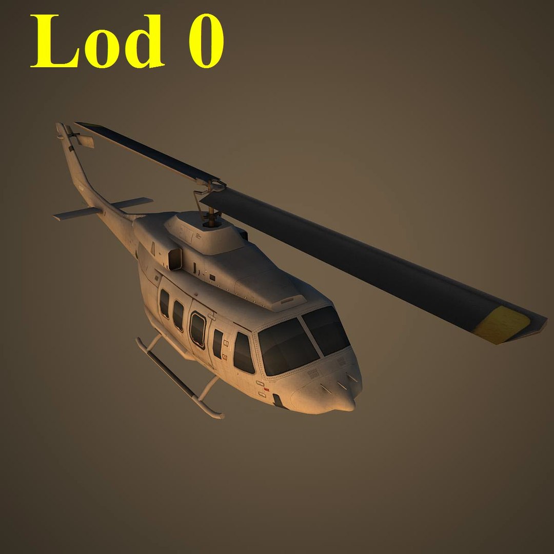 3d model bell basic helicopter