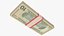 Pila di banconote da dieci dollari V1
