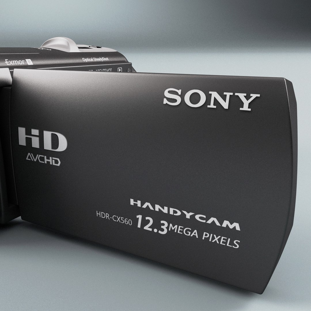 Handycam Sony Hdr-cx560v 64gb 3d Model Handycam Sony Hdr-cx560v 64gb 3d Model