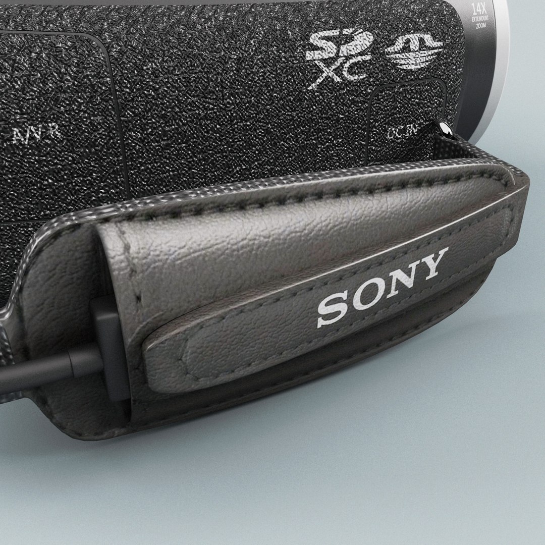 Handycam Sony Hdr-cx560v 64gb 3d Model Handycam Sony Hdr-cx560v 64gb 3d Model