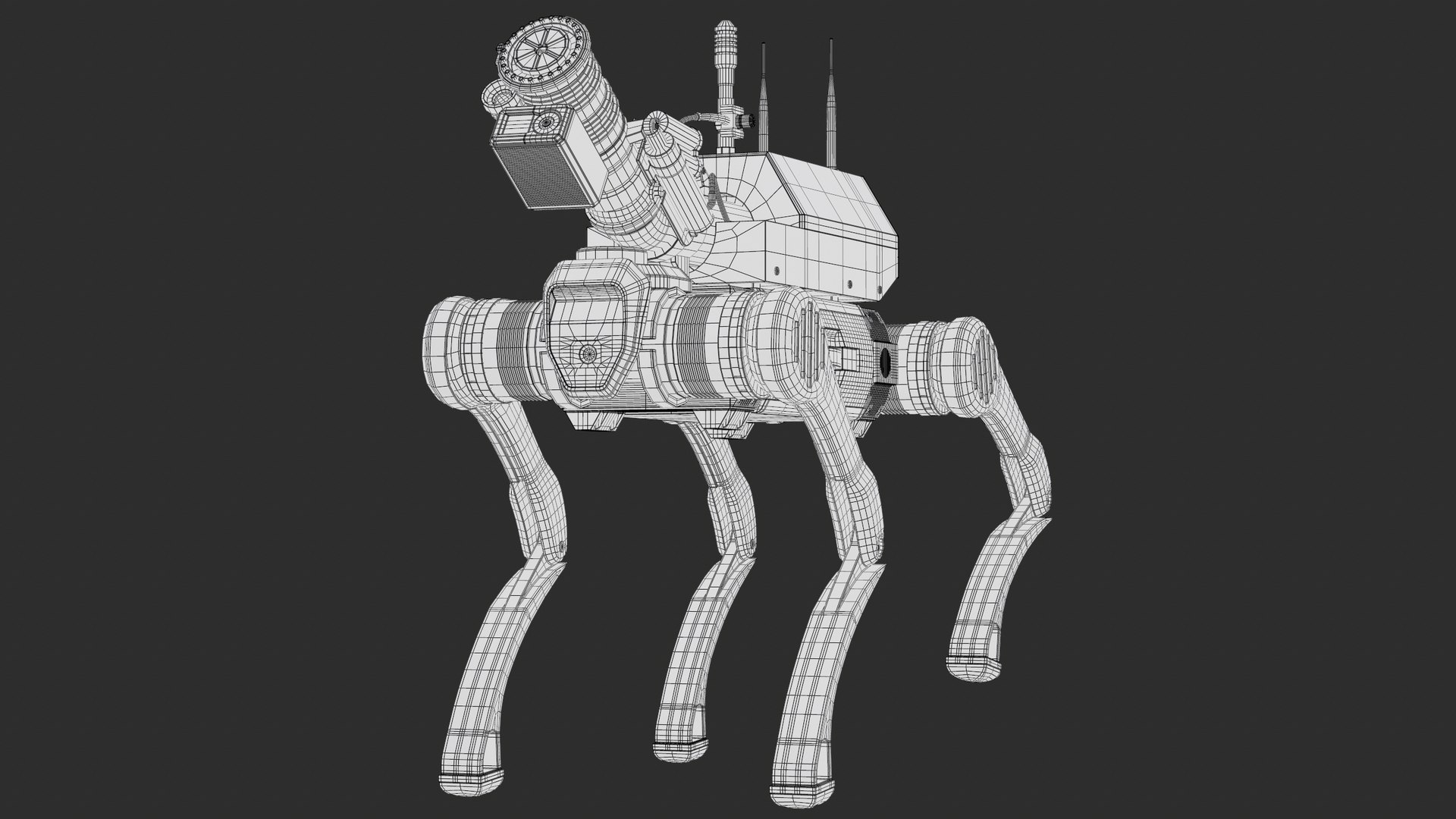 Unmanned Firefighters Robots Unitree B2 Package PBR 3D model https://p.turbosquid.com/ts-thumb/hP/6c0aeO/U1/wire_screenshot002/png/1768055317/1920x1080/fit_q87/3467117dc14746b555eadd3481aa2fc2ec01e202/wire_screenshot002.jpg