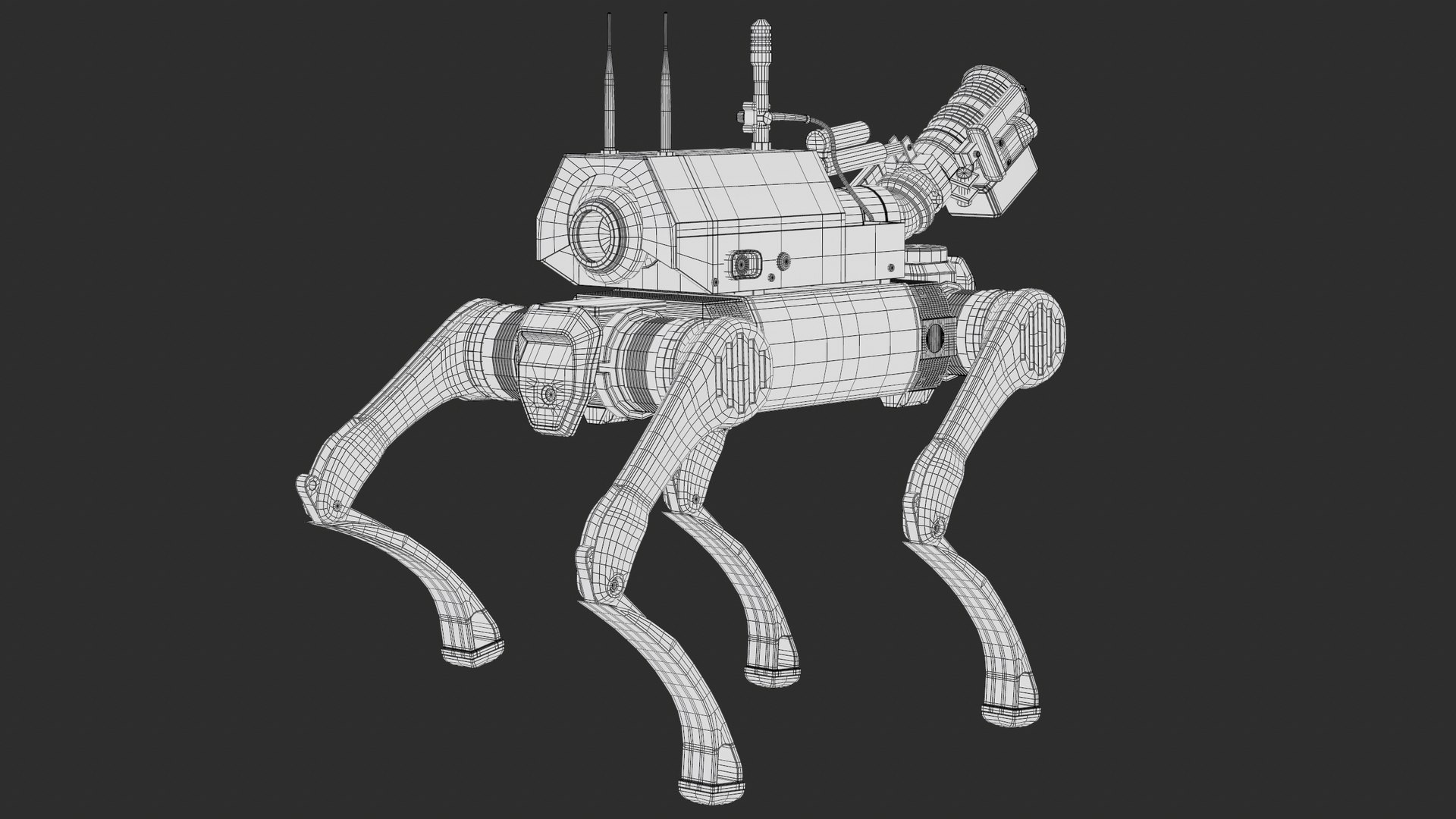 Unmanned Firefighters Robots Unitree B2 Package PBR 3D model https://p.turbosquid.com/ts-thumb/hP/6c0aeO/tM/wire_screenshot013/png/1768055360/1920x1080/fit_q87/1ae53ea462a7ab1d0744c181112fca92c140521d/wire_screenshot013.jpg