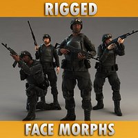 Policeman with Rifle