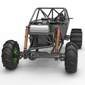 3D Diecast Mud dragster Base Scale 1 to 25