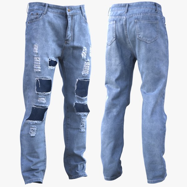 Man and Woman in Jeans 70 3D